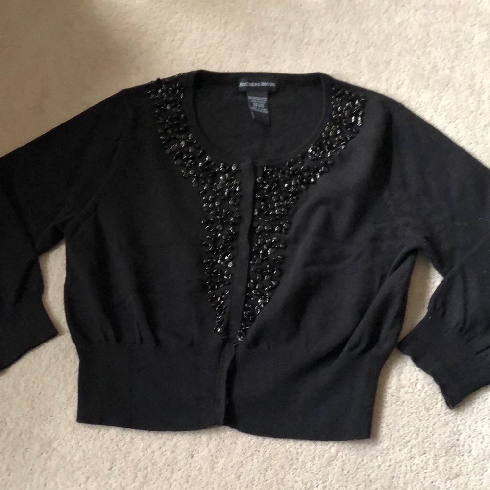 Beautiful Beaded 3/4 Sleeve Cardigan Size M/L